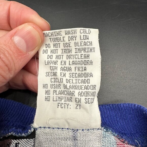 Vintage Striped 90s Kids T Shirt XL Unisex Bugle Boy USA Spell Out Rainbow - Picture 7 of 8